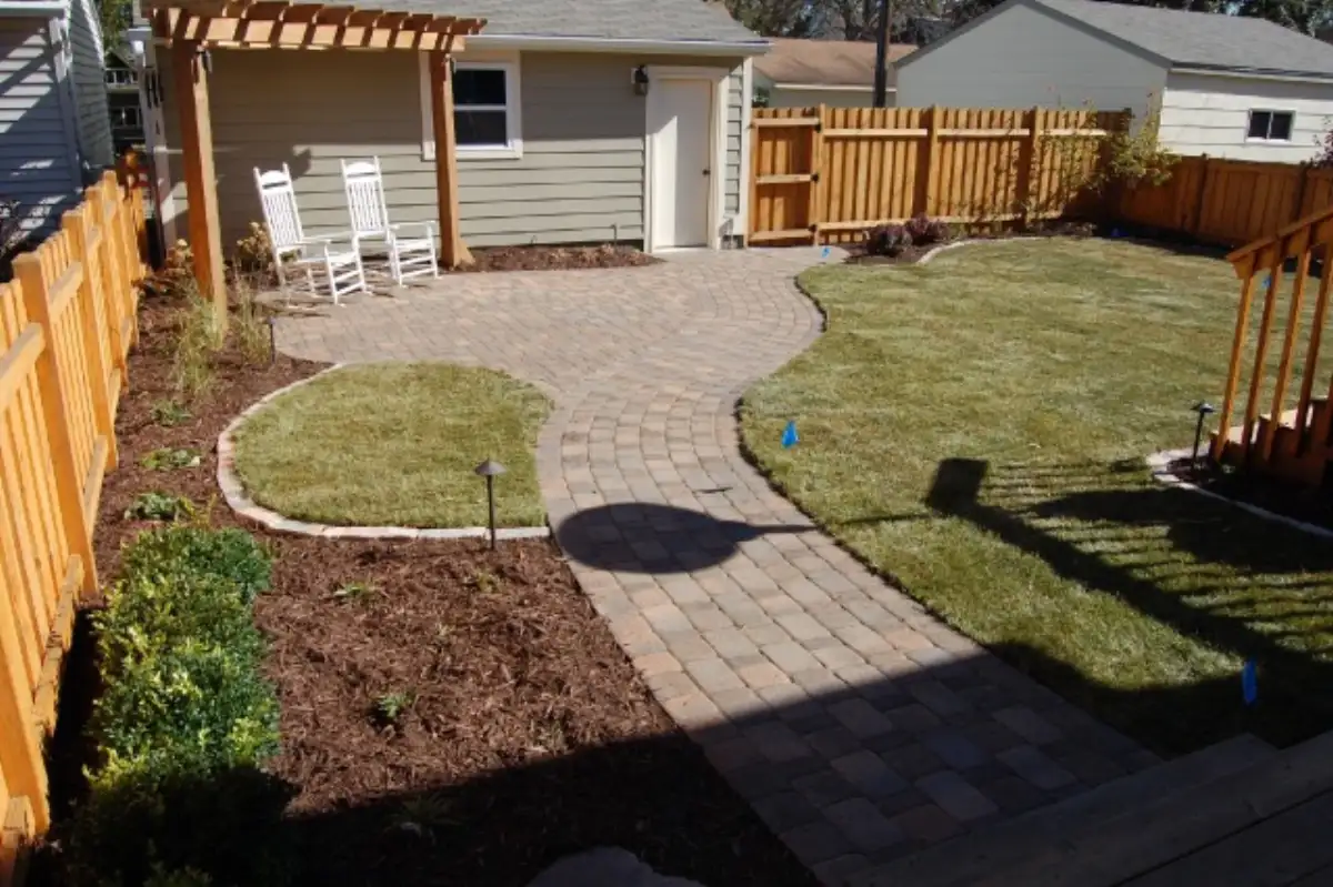 Minneapolis backyard after landscape redesign by Landscape Charlie