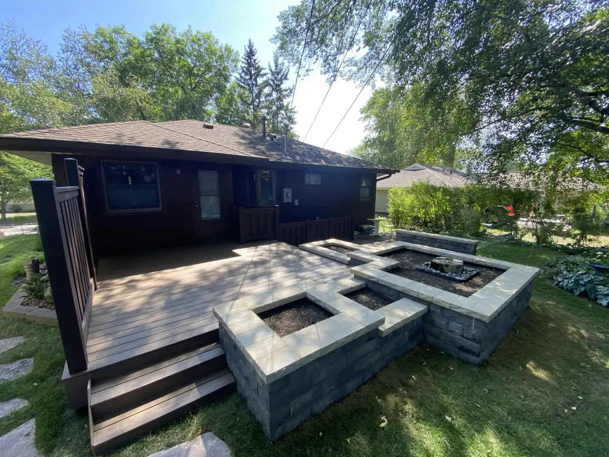 Composite deck renovation in Minnetonka MN