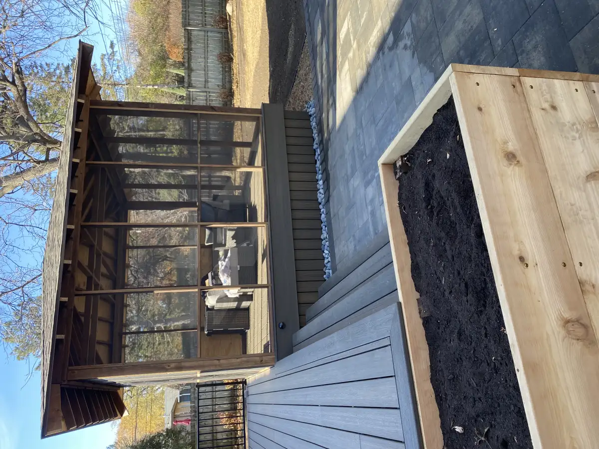 Softscape design with boulder accents near Lake Minnetonka