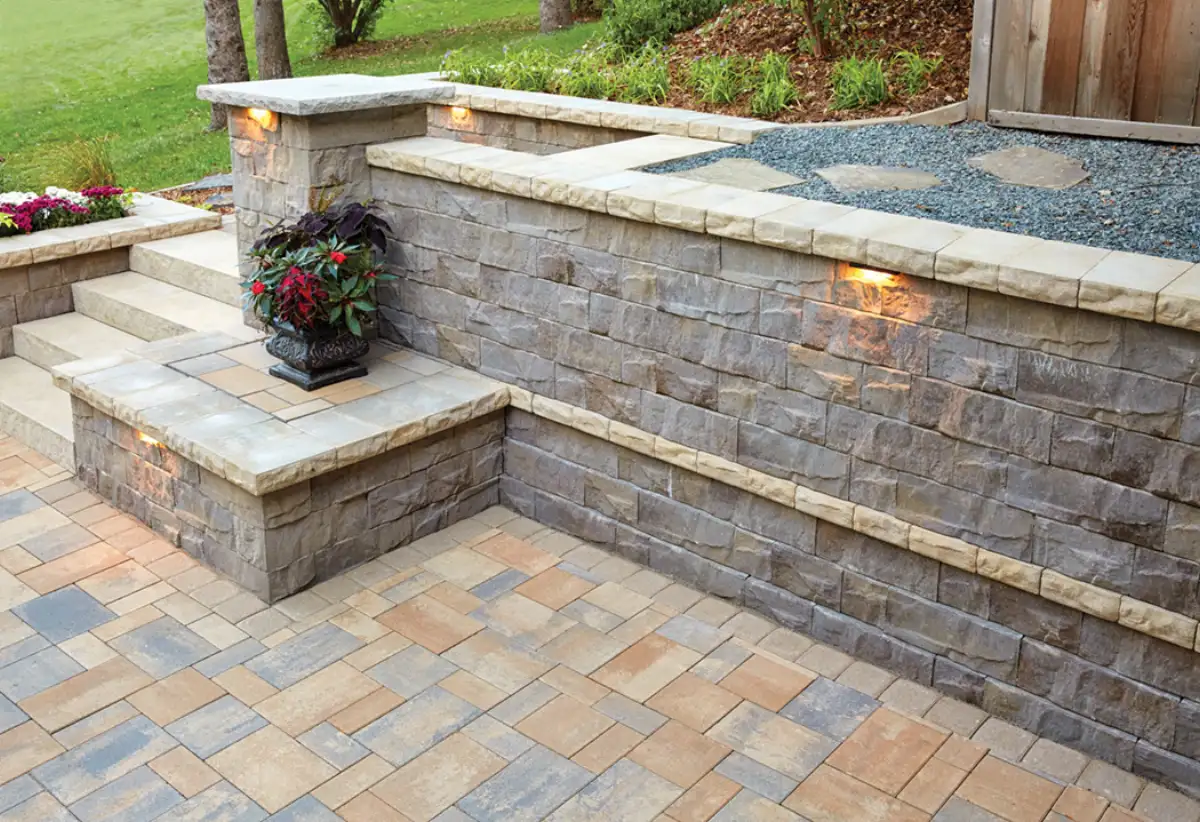 Segmental retaining wall system in Minnetonka MN