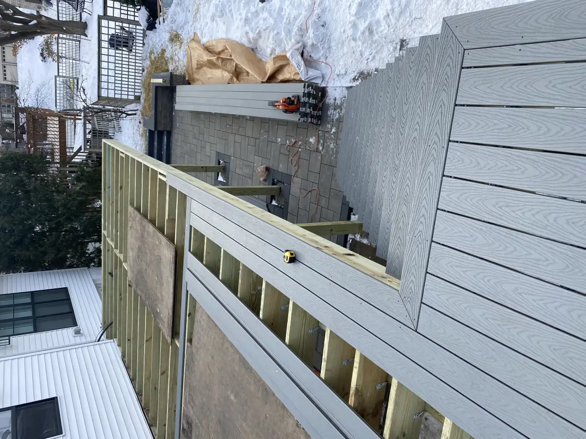 Paver installation in progress on a Shorewood MN patio project